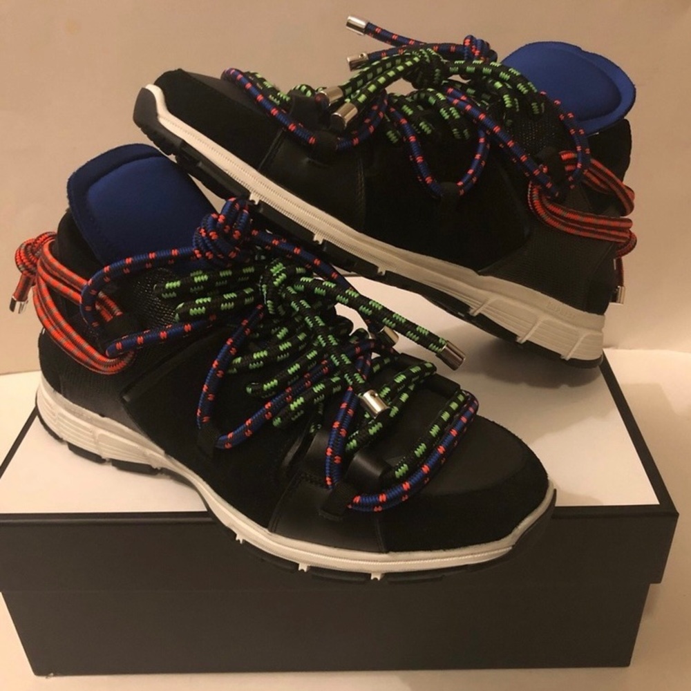 Dsquared2 Bungy Jump Sneakers Nylon Trainers Bug Laces Limited Women SZ 40 SZ 10